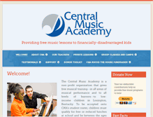 Tablet Screenshot of centralmusicacademy.org